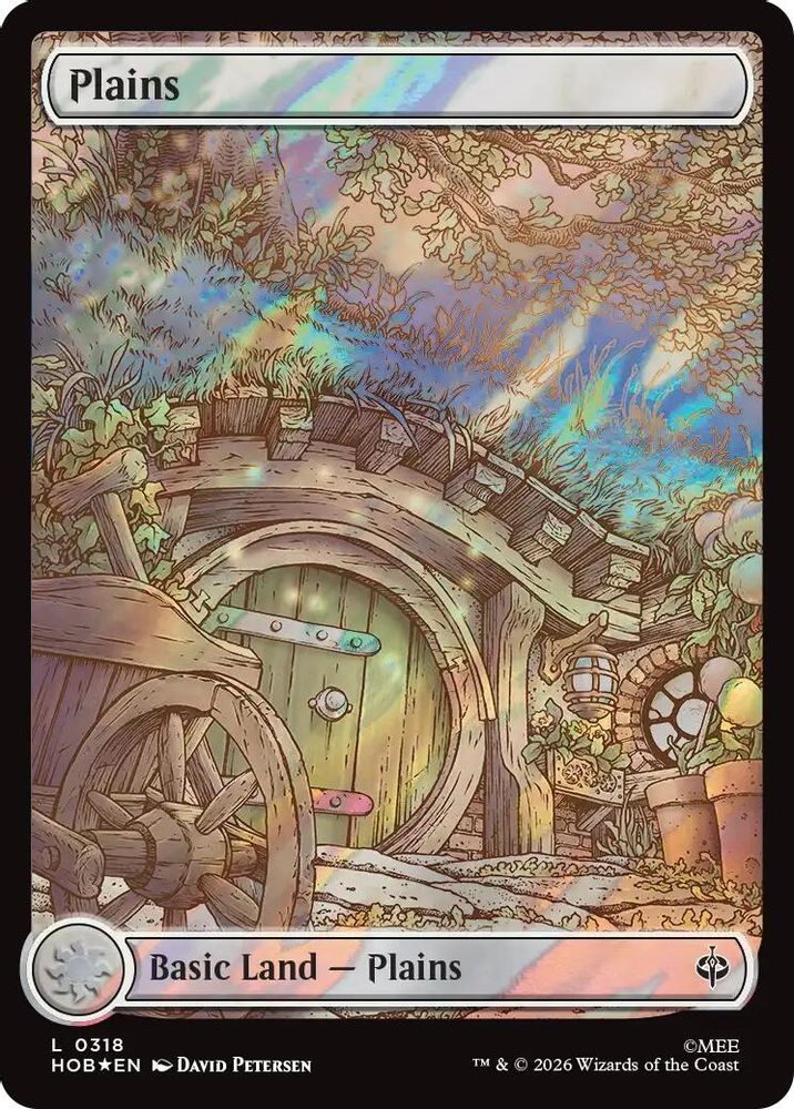 [FOIL] Plains (0318) (Surge Foil) #318 - LAND HOB - The Hobbit