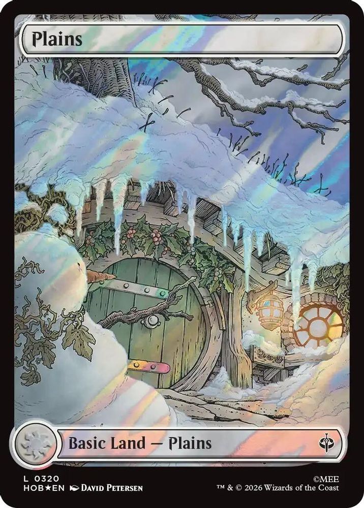 [FOIL] Plains (0320) (Surge Foil) #320 - LAND HOB - The Hobbit