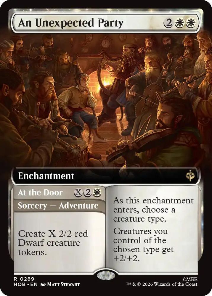 [FOIL] An Unexpected Party (Extended Art) #289 - RARE HOB - The Hobbit