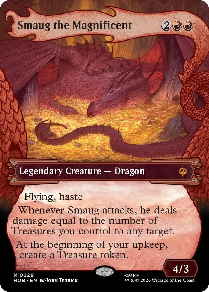 [FOIL] Smaug the Magnificent (Showcase) #229 - MYTHIC HOB - The Hobbit