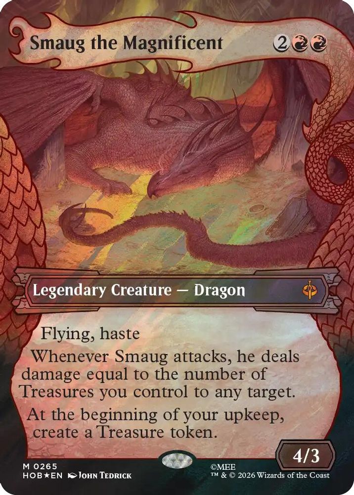 [FOIL] Smaug the Magnificent (Showcase) (Surge Foil) #265 - MYTHIC HOB - The Hobbit
