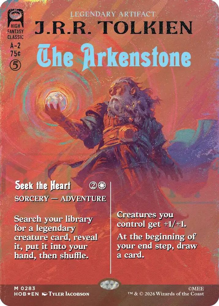 [FOIL] The Arkenstone (Borderless) (Surge Foil) #283 - MYTHIC HOB - The Hobbit