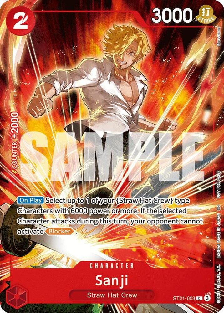 Sanji - ST21-003 - One Piece Welcome Pack Vol.1 Promo