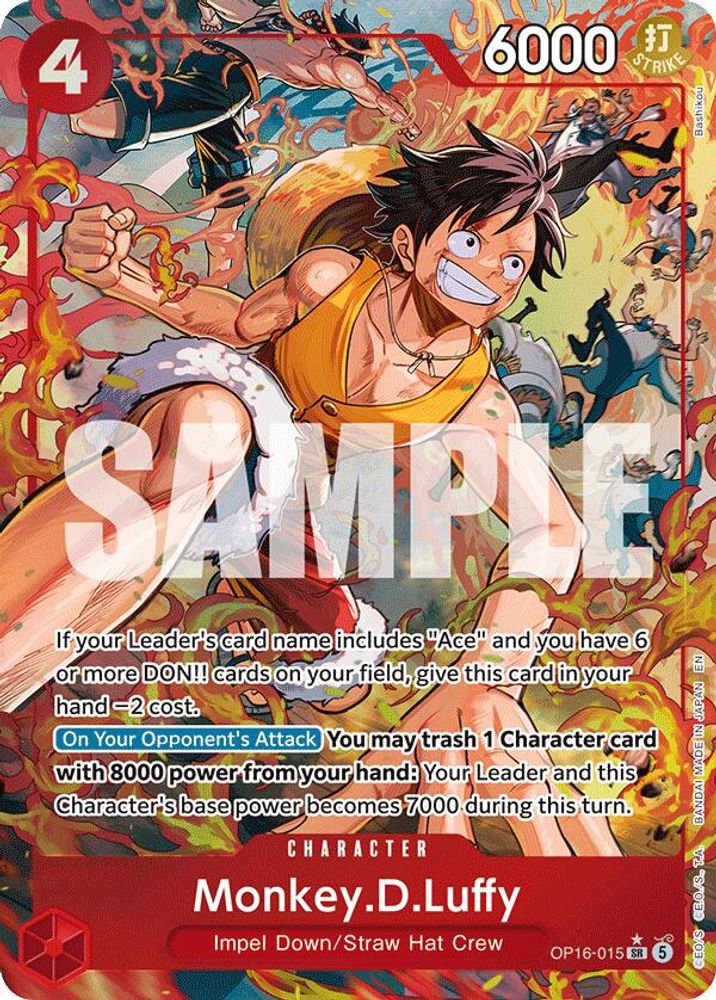 [ALTERNATE ART] Monkey.D.Luffy (OP16-015) SR★ - One Piece The Time of Battle