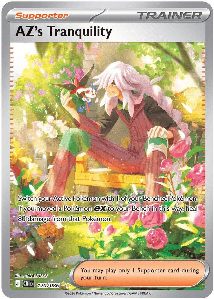 AZ's Tranquility - [  120/086 ] - Special Illustration Rare - Pokemon ME04 Chaos Rising