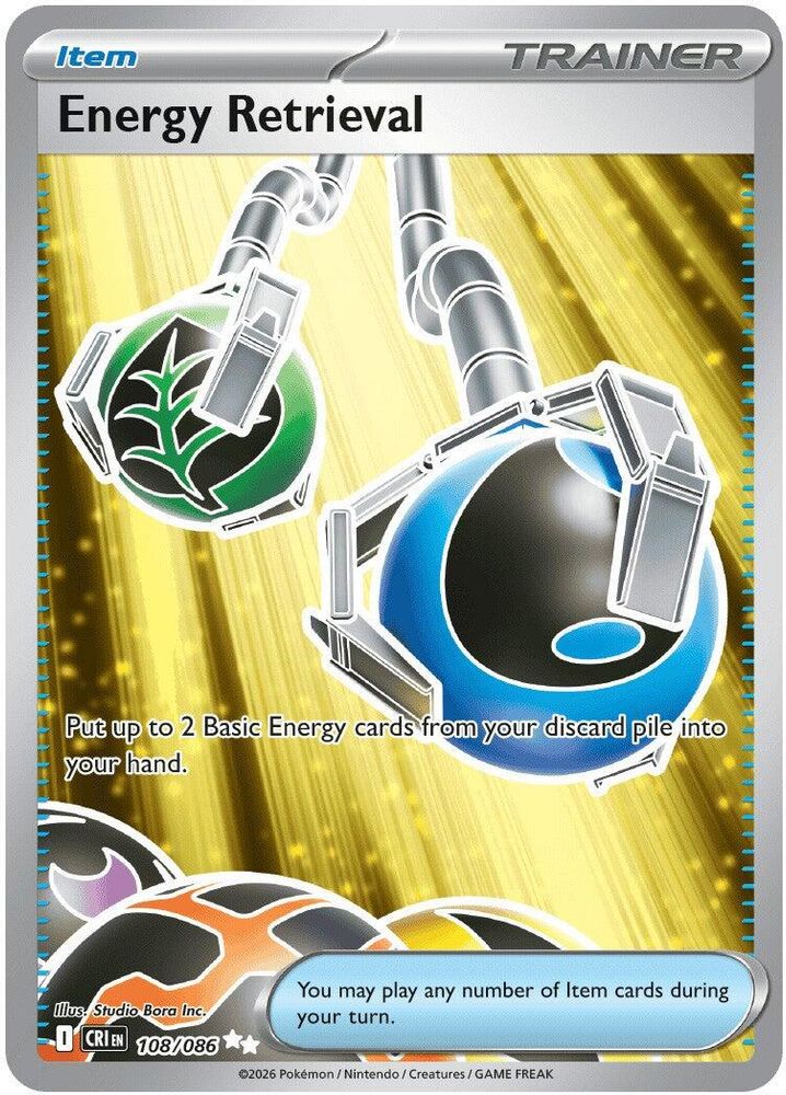 Energy Retrieval - [  108/086 ] - Ultra Rare - Pokemon ME04 Chaos Rising