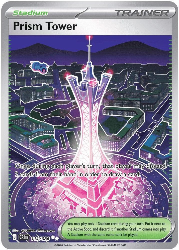 Prism Tower - [  111/086 ] - Ultra Rare - Pokemon ME04 Chaos Rising