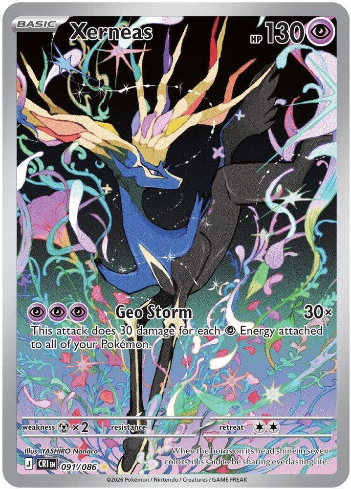 Xerneas - [  091/086 ] - Illustration Rare - Pokemon ME04 Chaos Rising