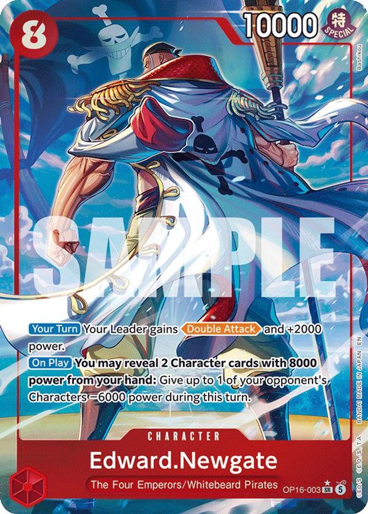 [ALTERNATE ART] Edward.Newgate (OP16-003) SR★ - One Piece The Time of Battle