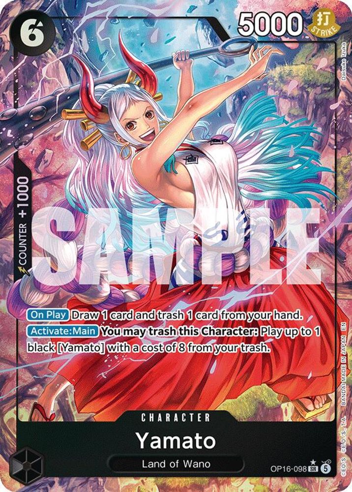 [ALTERNATE ART] Yamato (098) (OP16-098) SR★ - One Piece The Time of Battle