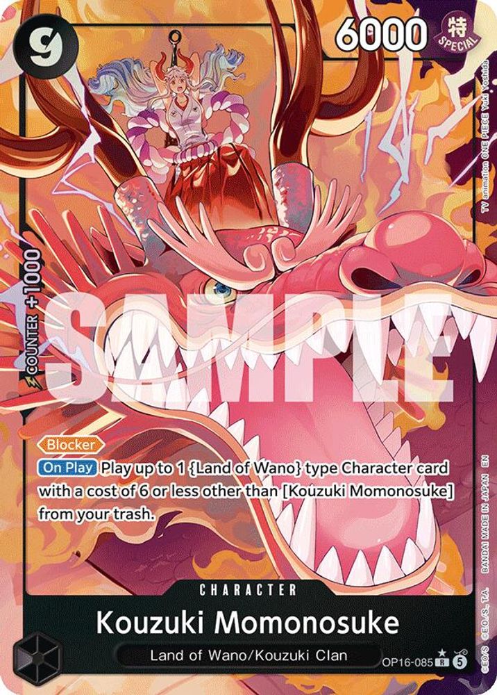 [ALTERNATE ART] Kouzuki Momonosuke (085)  (OP16-085) R★ - One Piece The Time of Battle