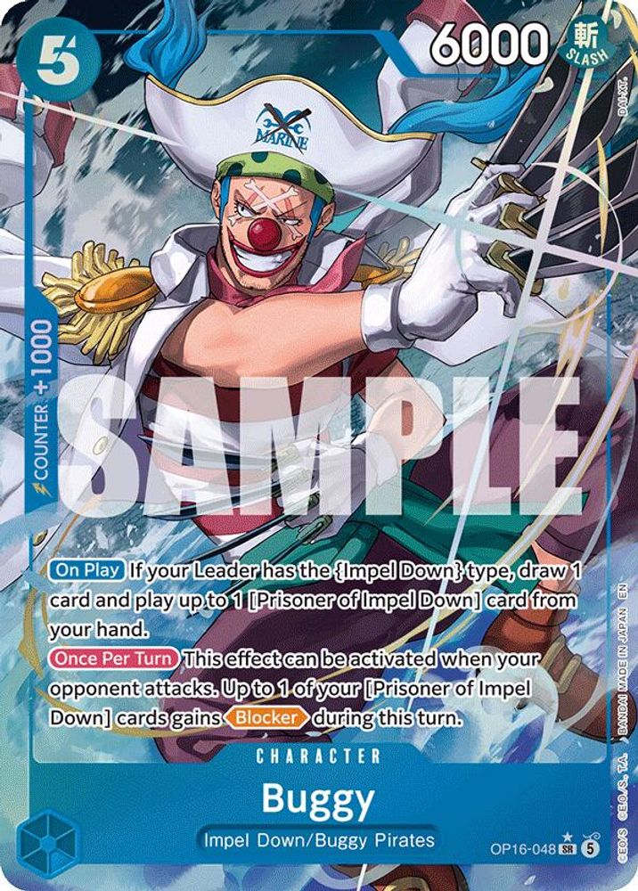 [ALTERNATE ART] Buggy (048) (OP16-048) SR★ - One Piece The Time of Battle