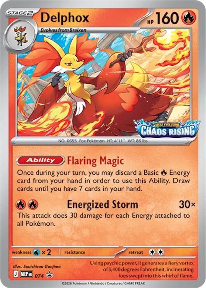 Delphox - [ 074 ] - Pokemon ME Mega Evolution Promo