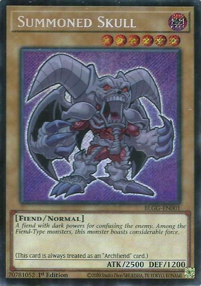 Summoned Skull - (BLGG-EN001) - (Chibi) Secret Rare 1st Edition