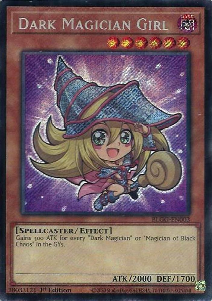 Dark Magician Girl - (BLGG-EN003) - (Chibi) Secret Rare 1st Edition