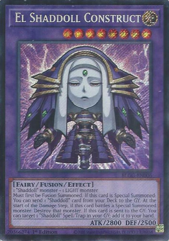 El Shaddoll Construct - (BLGG-EN006) - (Chibi) Secret Rare 1st Edition