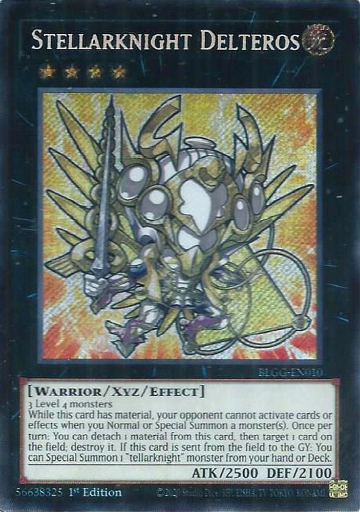 Stellarknight Delteros - (BLGG-EN010) - (Chibi) Secret Rare 1st Edition