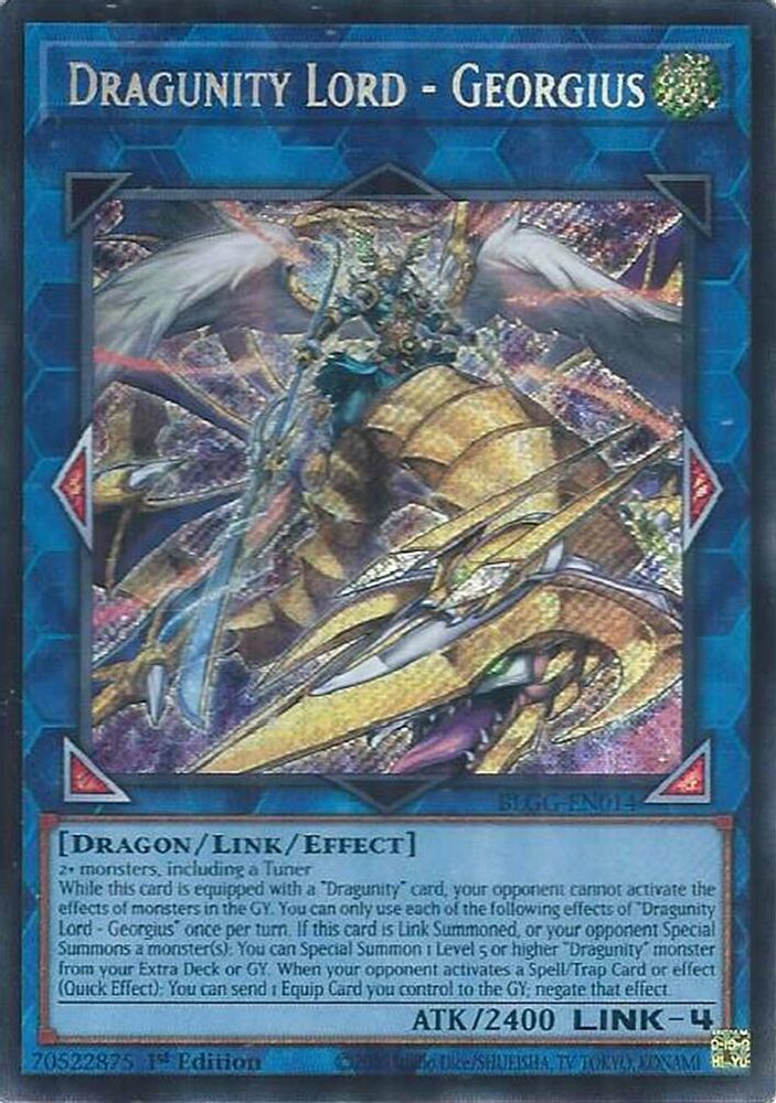 Dragunity Lord - Georgius - (BLGG-EN014) Secret Rare - 1st Edition