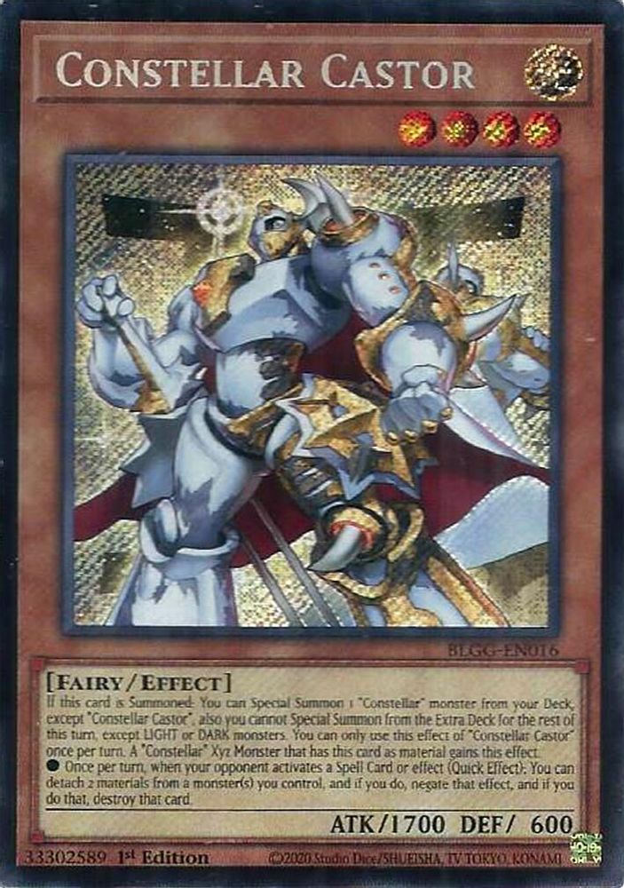 Constellar Castor - (BLGG-EN016) Secret Rare - 1st Edition