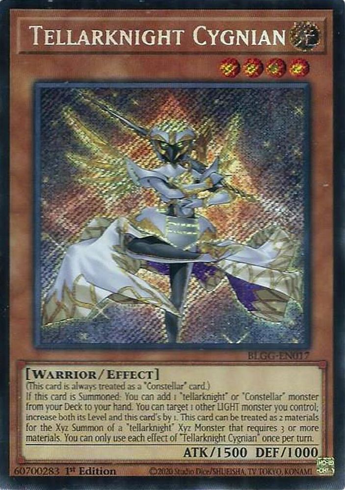 Tellarknight Cygnian - (BLGG-EN017) Secret Rare - 1st Edition