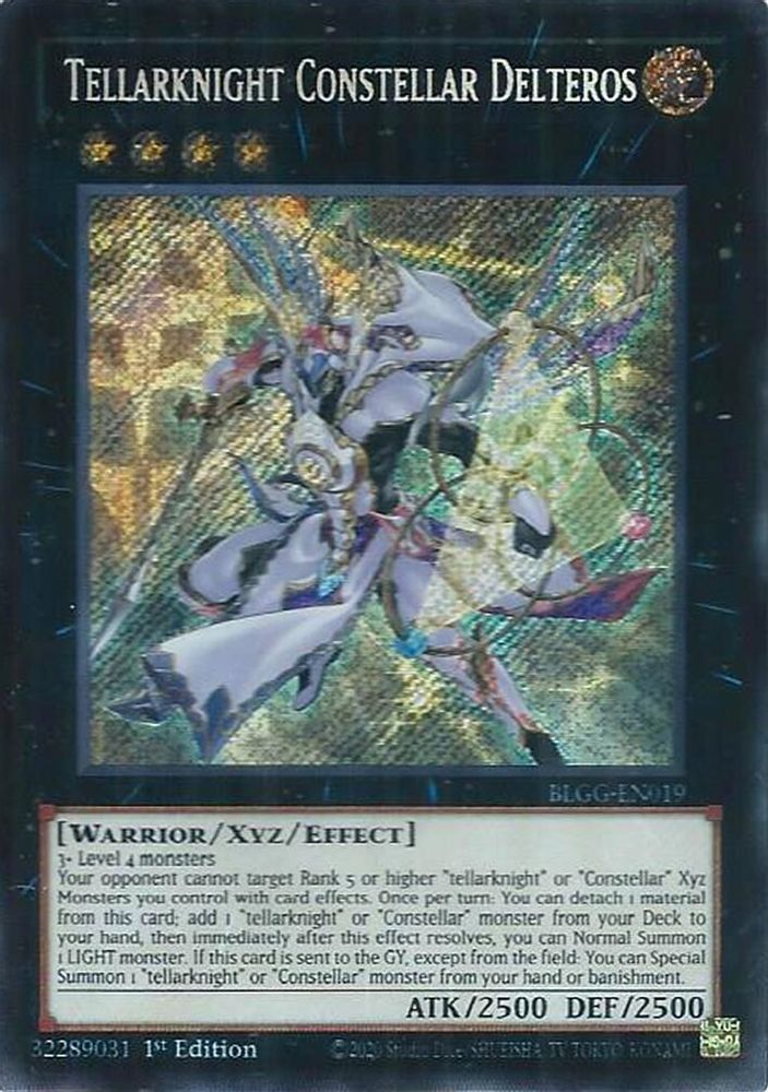 Tellarknight Constellar Delteros - (BLGG-EN019) - (Chibi) Secret Rare 1st Edition