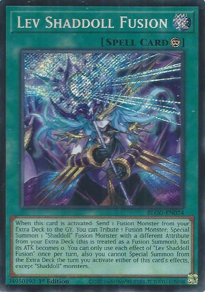 Lev Shaddoll Fusion - (BLGG-EN024) Secret Rare - 1st Edition