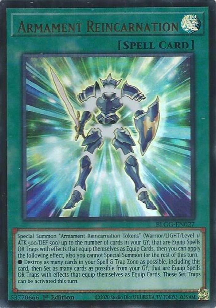 Armament Reincarnation - (BLGG-EN027) Ultra Rare - 1st Edition