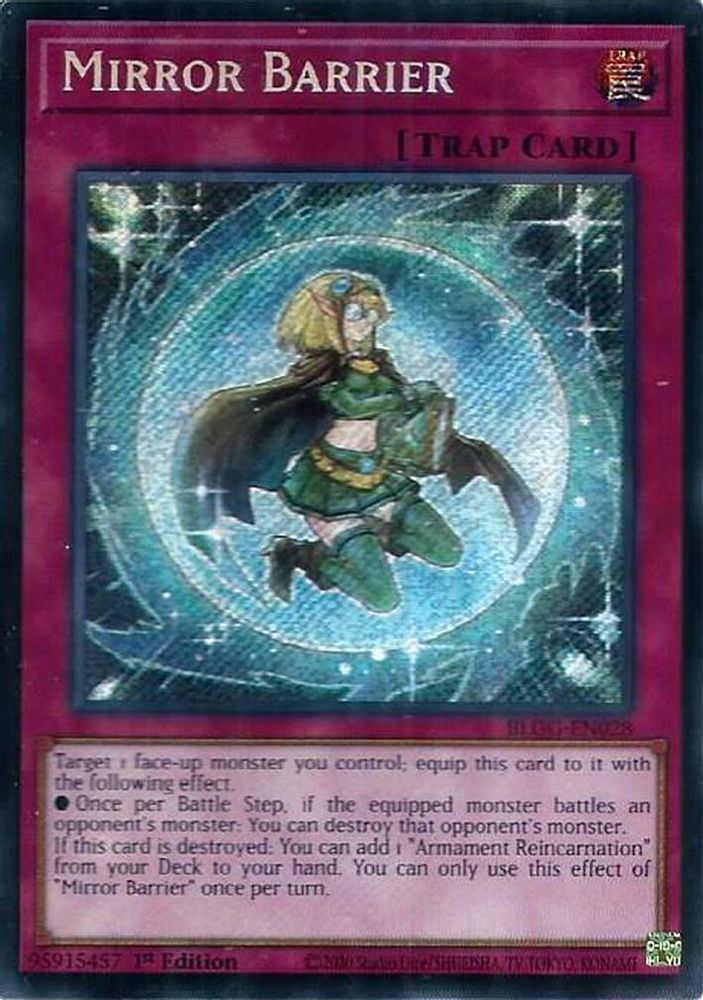 Mirror Barrier - (BLGG-EN028) Secret Rare - 1st Edition