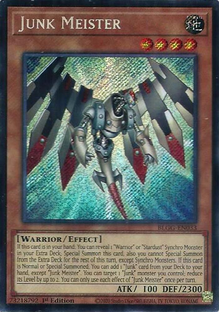 Junk Meister - (BLGG-EN033) Secret Rare - 1st Edition