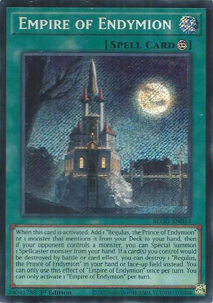 Empire of Endymion - (BLGG-EN043) Secret Rare - 1st Edition