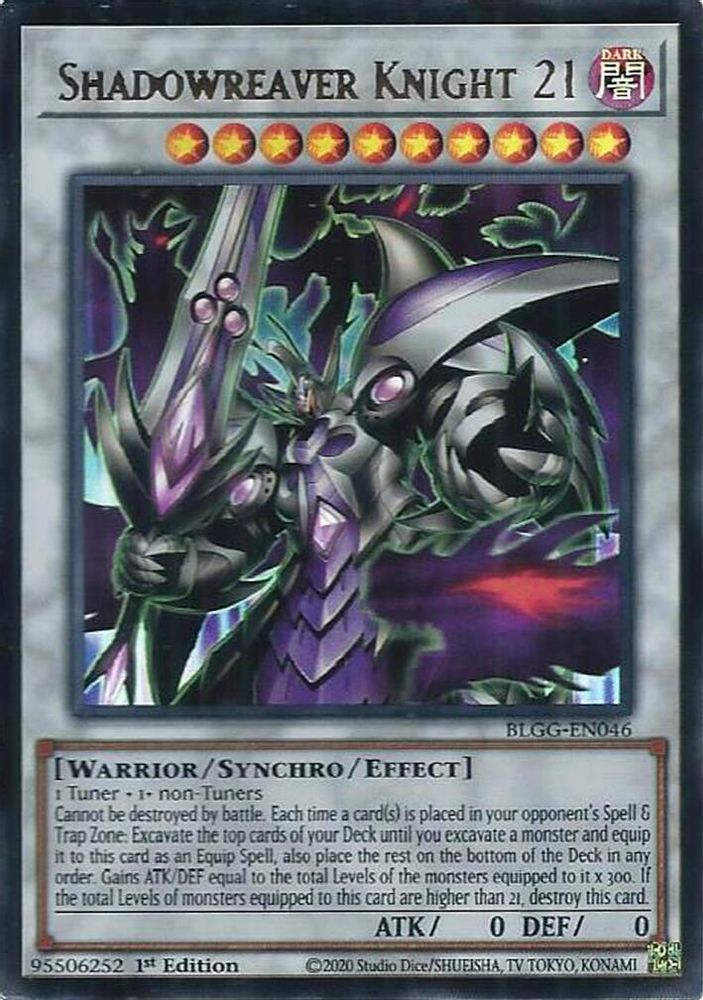 Shadowreaver Knight 21 - (BLGG-EN046) Ultra Rare - 1st Edition