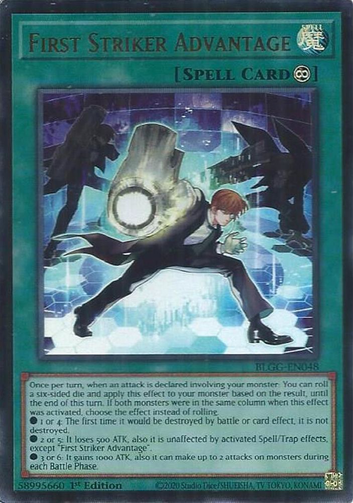 First Striker Advantage - (BLGG-EN048) Ultra Rare - 1st Edition