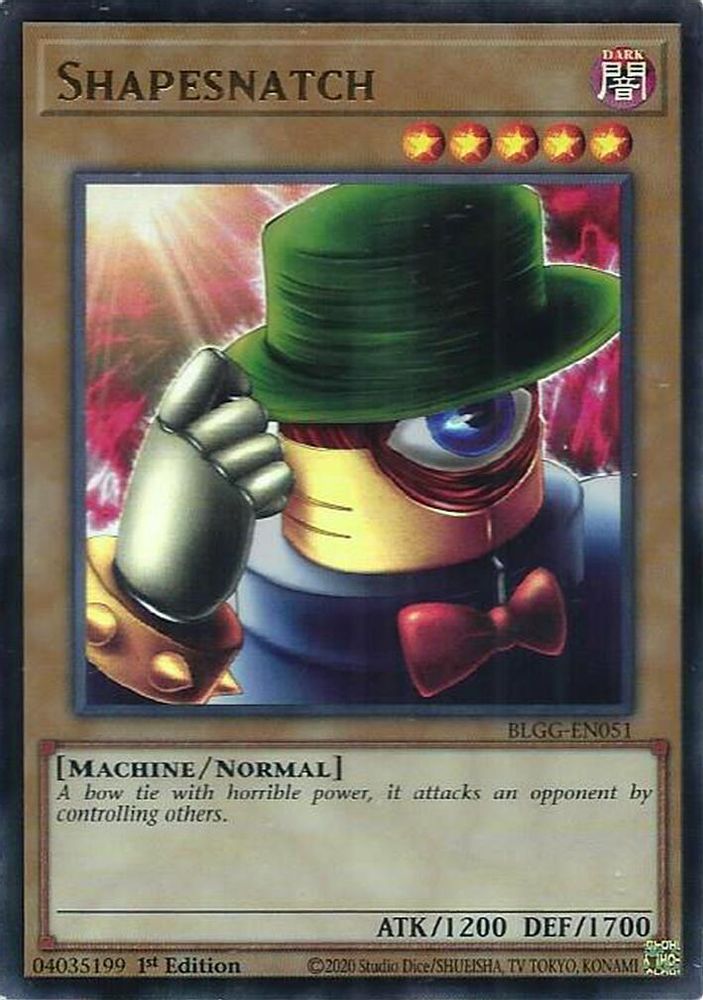 Shapesnatch - (BLGG-EN051) Ultra Rare - 1st Edition