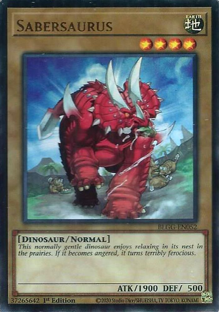 Sabersaurus - (BLGG-EN052) Ultra Rare - 1st Edition