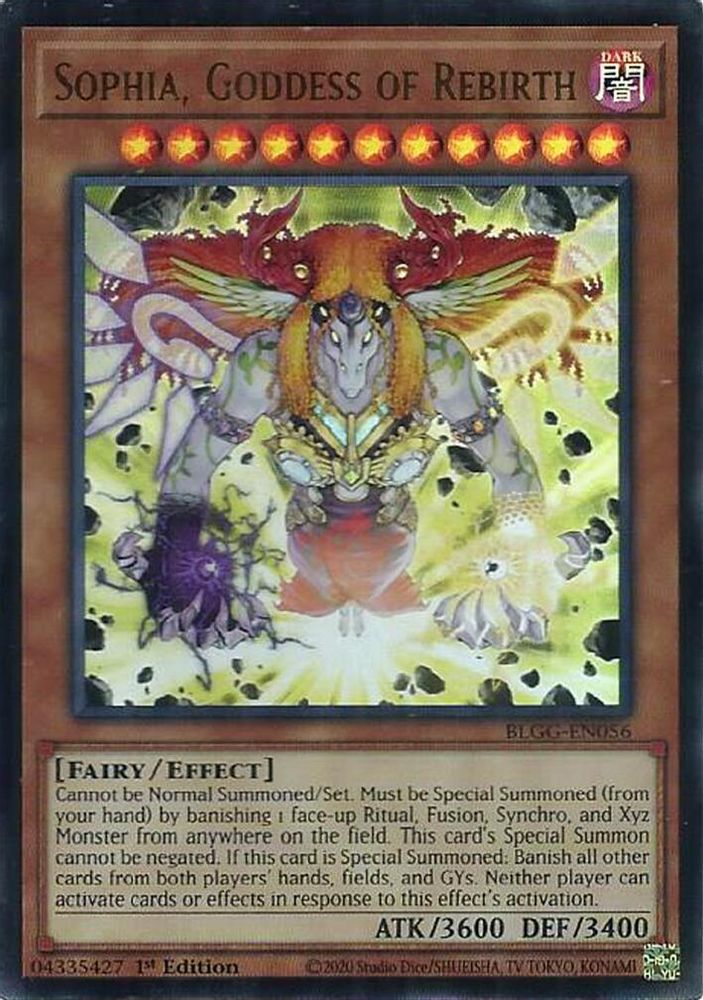 Sophia, Goddess of Rebirth - (BLGG-EN056) Ultra Rare - 1st Edition