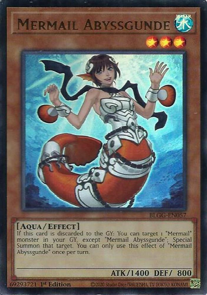 Mermail Abyssgunde - (BLGG-EN057) Ultra Rare - 1st Edition