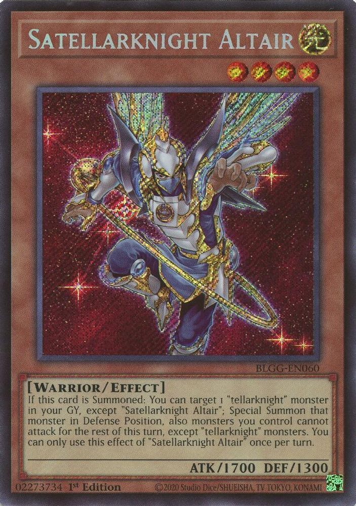 Satellarknight Altair - (BLGG-EN060) Secret Rare - 1st Edition