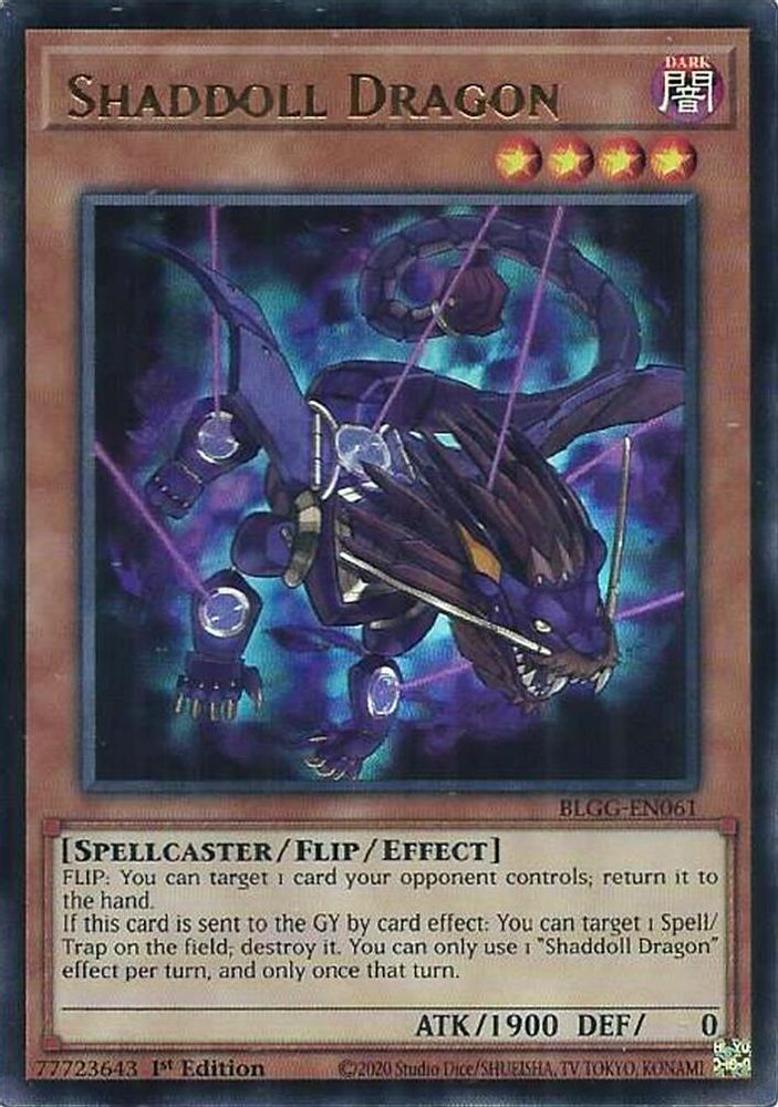 Shaddoll Dragon - (BLGG-EN061) Ultra Rare - 1st Edition