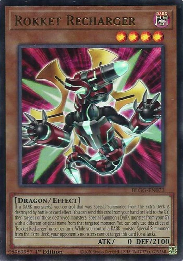 Rokket Recharger - (BLGG-EN073) Ultra Rare - 1st Edition