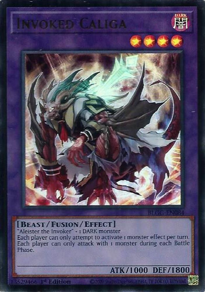 Invoked Caliga - (BLGG-EN084) Ultra Rare - 1st Edition