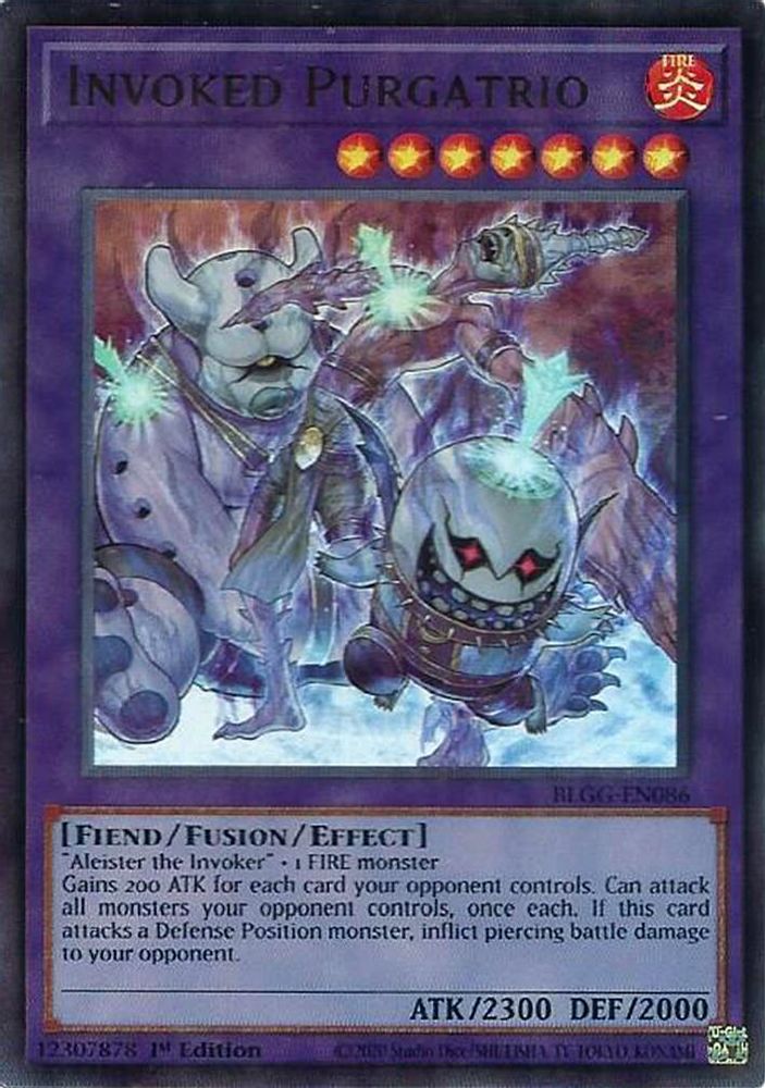 Invoked Purgatrio - (BLGG-EN086) Ultra Rare - 1st Edition