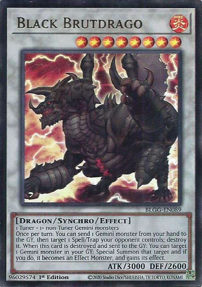 Black Brutdrago - (BLGG-EN089) Ultra Rare - 1st Edition
