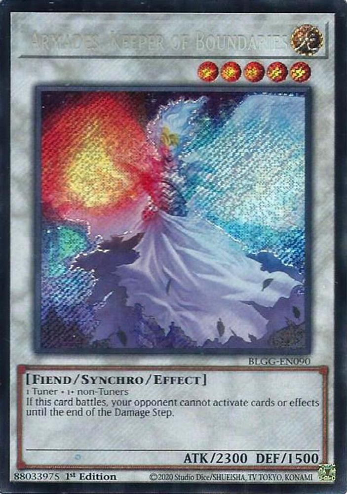 Armades, Keeper of Boundaries - (BLGG-EN090) Secret Rare - 1st Edition