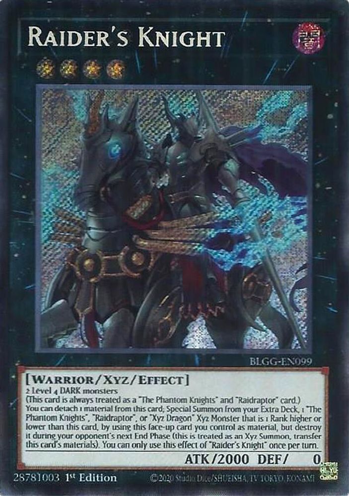 Raider's Knight - (BLGG-EN099) Secret Rare - 1st Edition