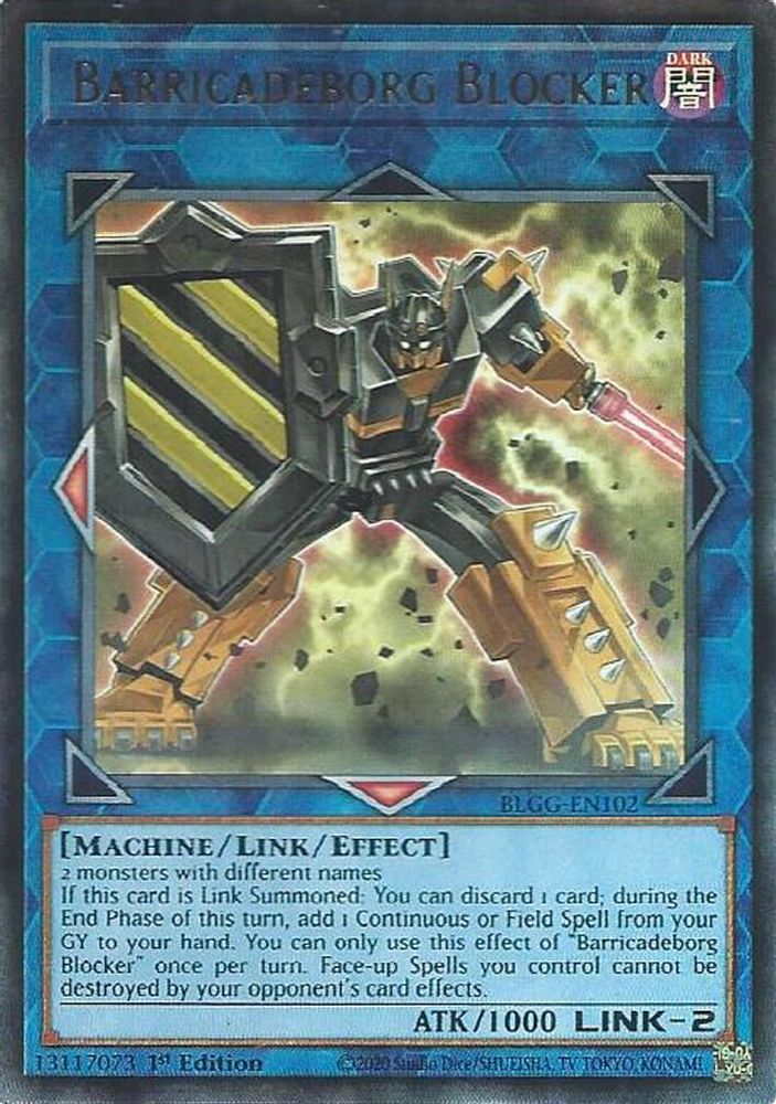 Barricadeborg Blocker - (BLGG-EN102) Ultra Rare - 1st Edition