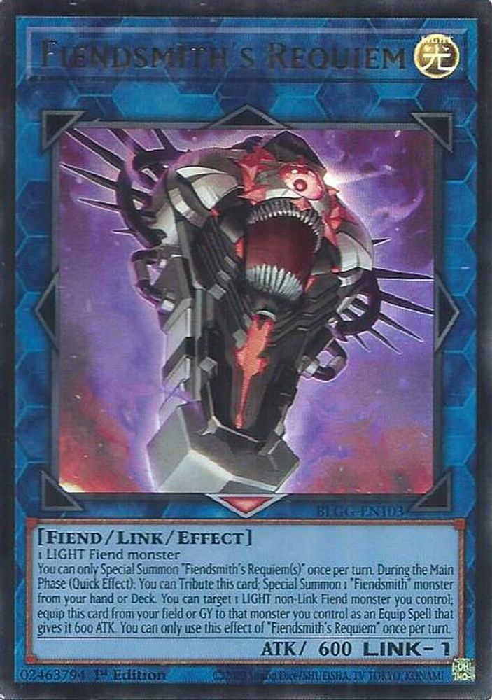 Fiendsmith's Requiem - (BLGG-EN103) Ultra Rare - 1st Edition