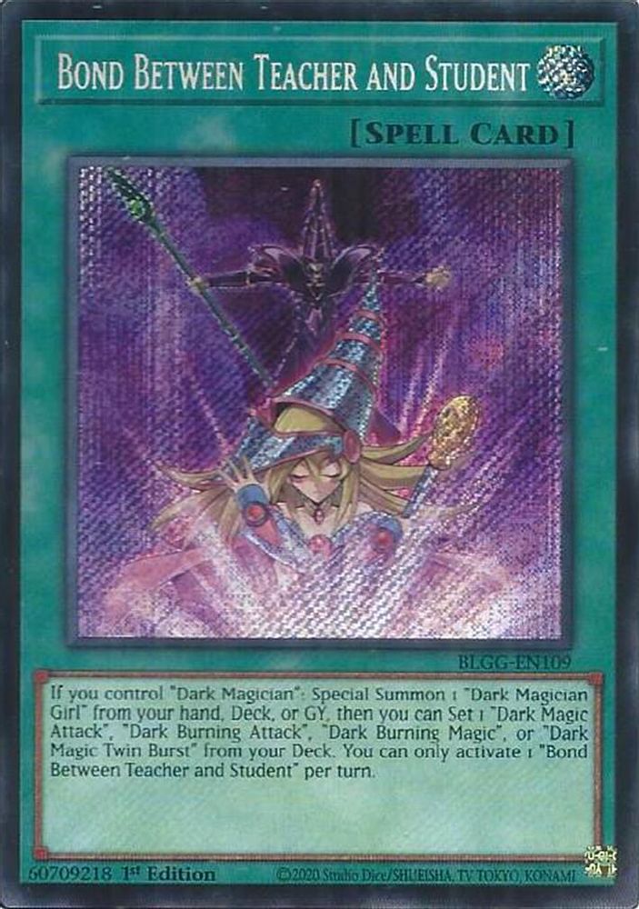 Bond Between Teacher and Student - (BLGG-EN109) Secret Rare - 1st Edition