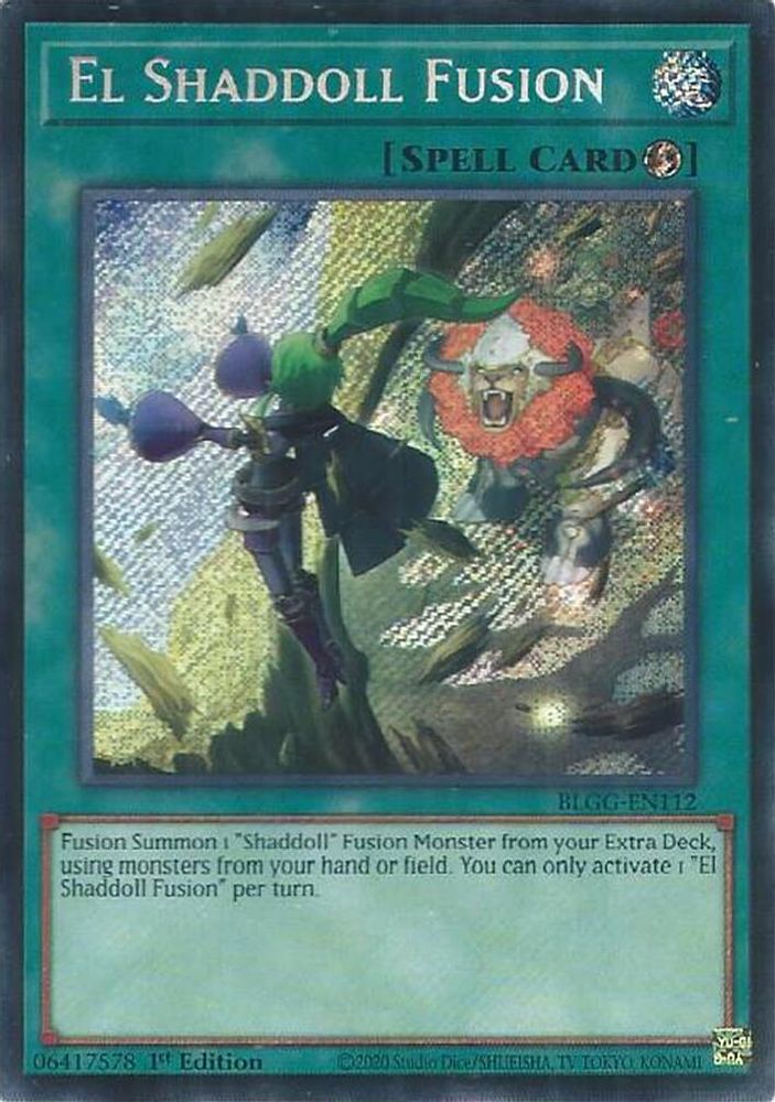 El Shaddoll Fusion - (BLGG-EN112) Secret Rare - 1st Edition