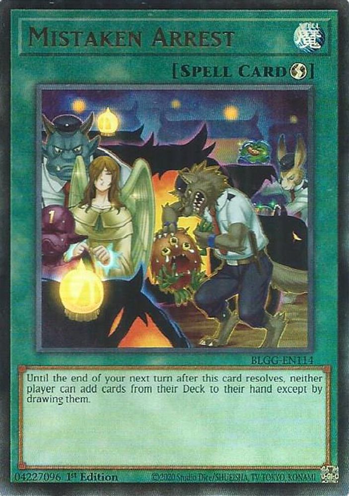 Mistaken Arrest - (BLGG-EN114) Ultra Rare - 1st Edition