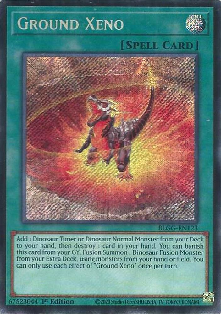 Ground Xeno - (BLGG-EN123) Secret Rare - 1st Edition